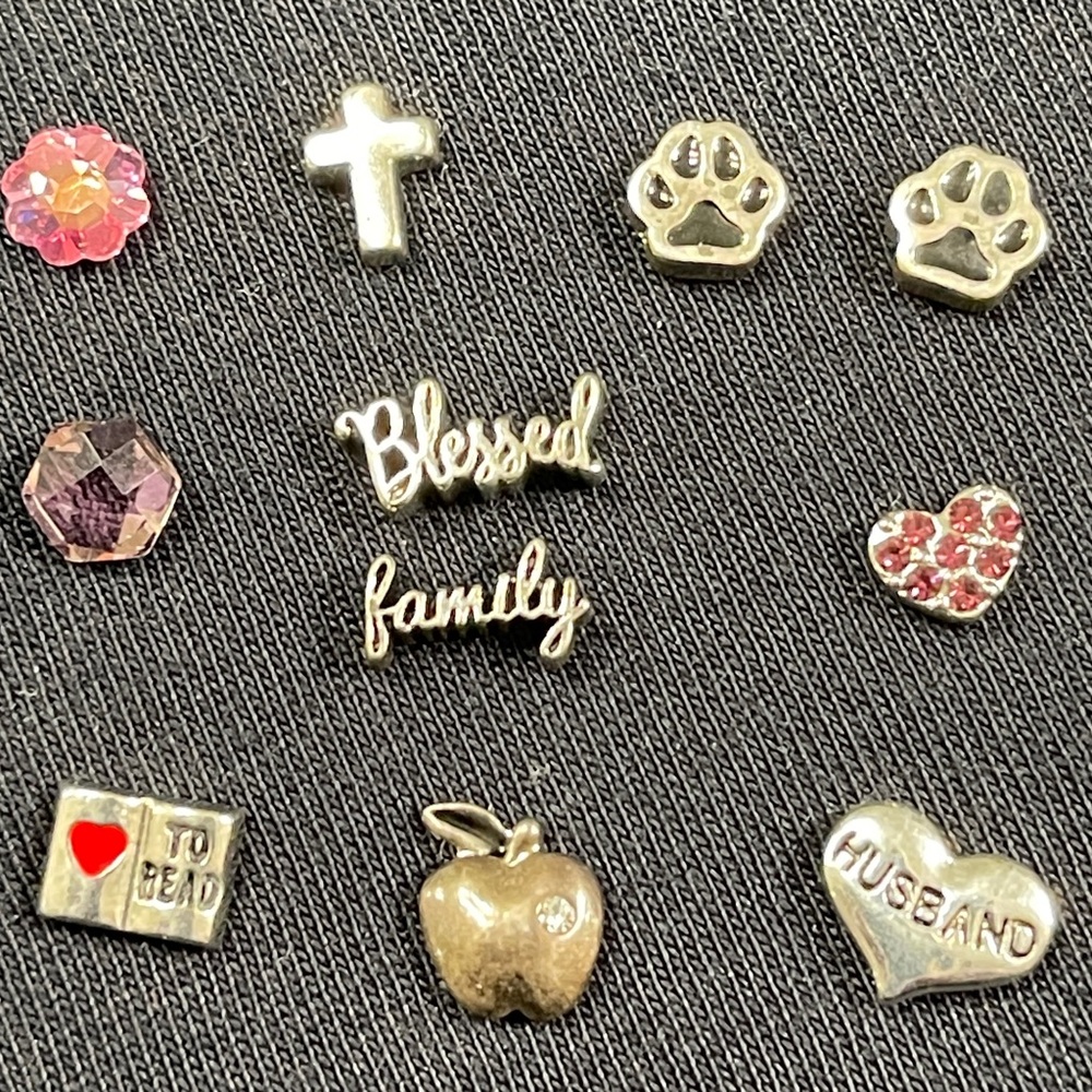 Origami Owl Living Locket Charms lot of 11